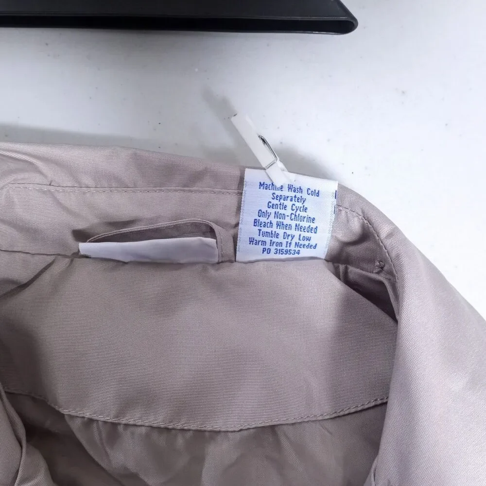 Blair Fall Jacket Tan Size Medium 100% Polyester Button Up #024 - Picture 5 of 5